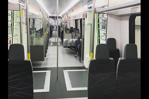 The mock-up includes working doors and a sliding step to demonstrate how the new fleet will offer fully step-free access.